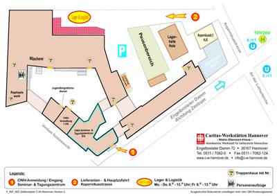 Anfahrtsskizze zum Niels-Stensen-Haus