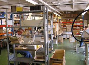 Einblick in die Werkstatt.